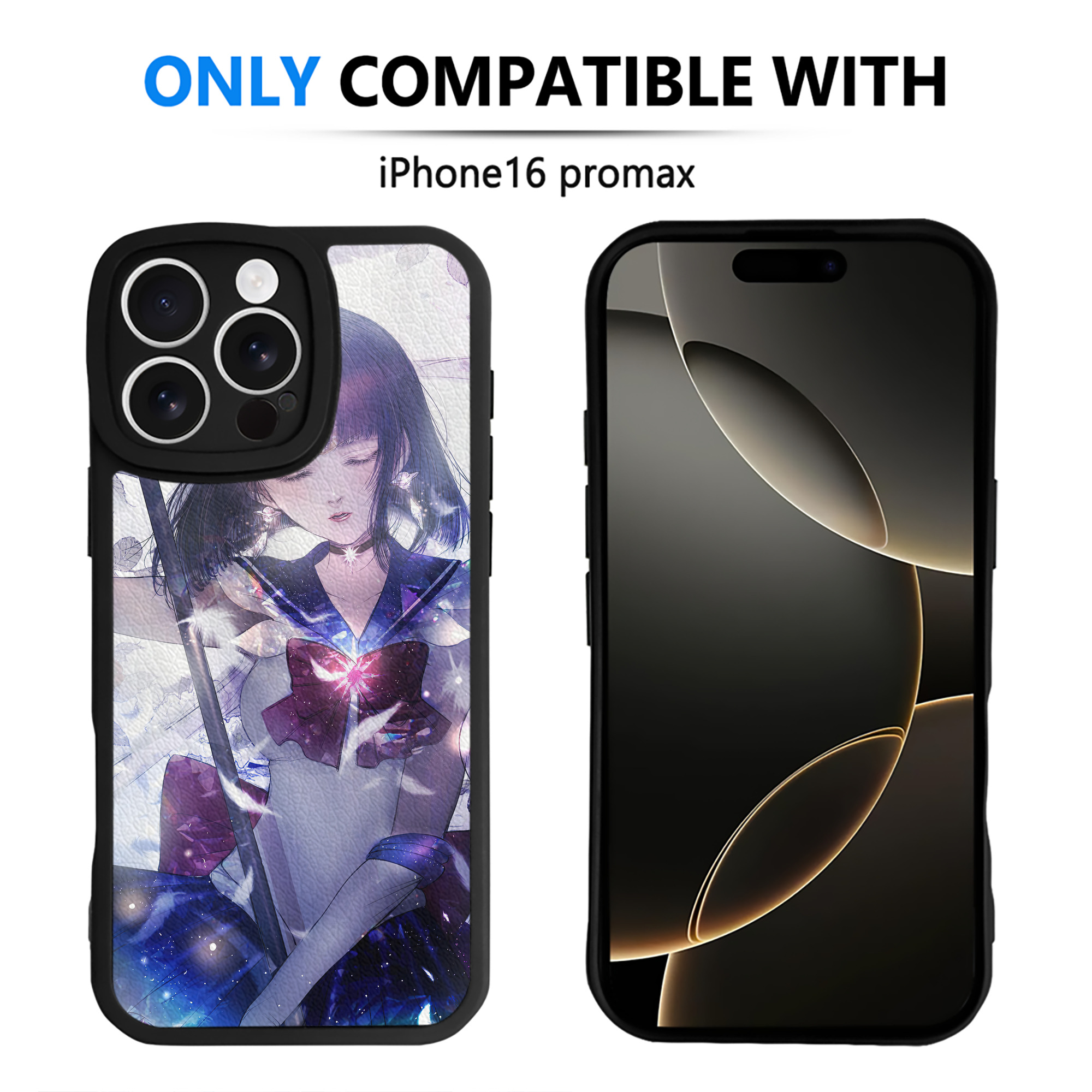 （画像用） 美少女戦士セーラームーン Sailor Moon 【iPhone 16シリーズ対応】シリコンスマホケース（レザー調） 材質：シリコン